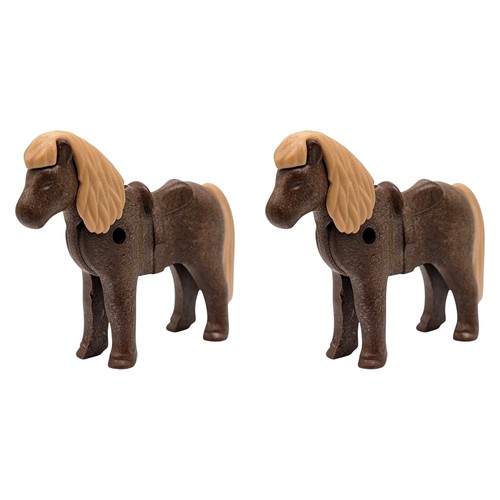Playmobil pony marrone - pony,
