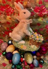 Carrello fiori coniglio