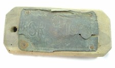 VECCHIA TARGA CARRO AGRICOLO