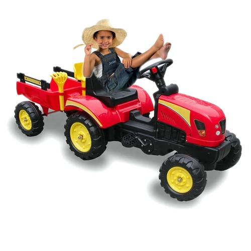 Trattore pedali con carro - trattore,